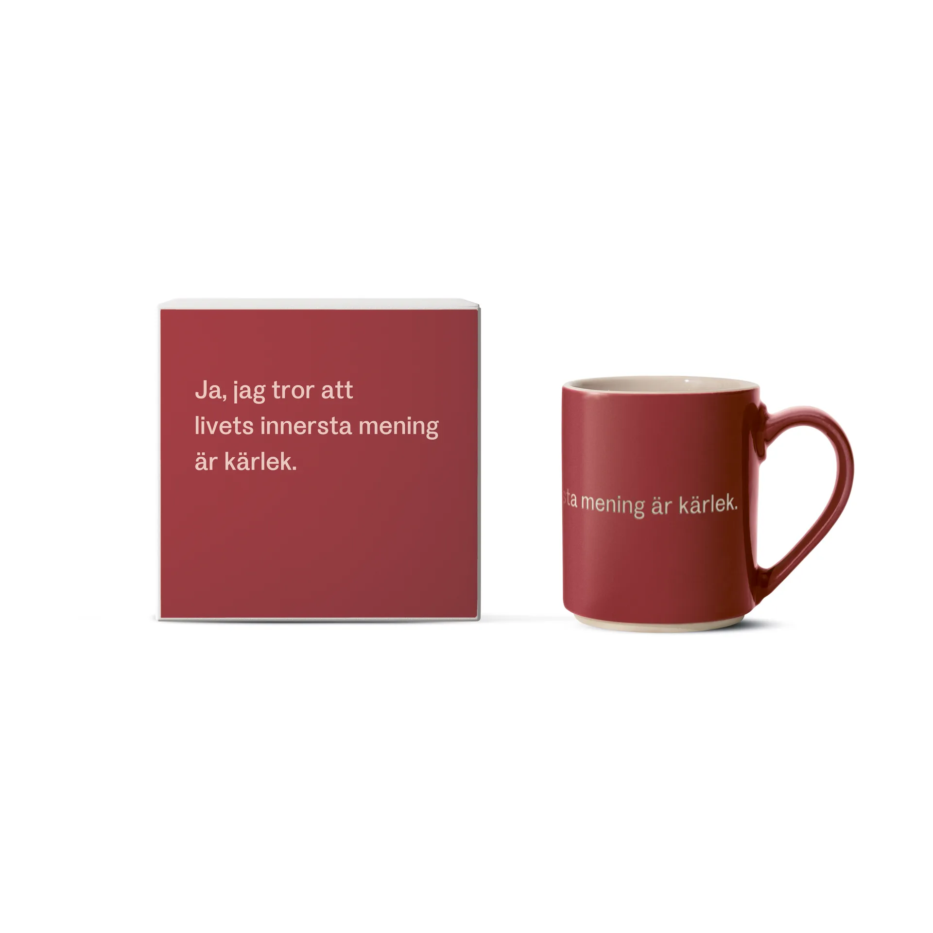 Astrid Lindgren 马克杯, ja, jag tror att livets…, Swedish text Design House Stockholm