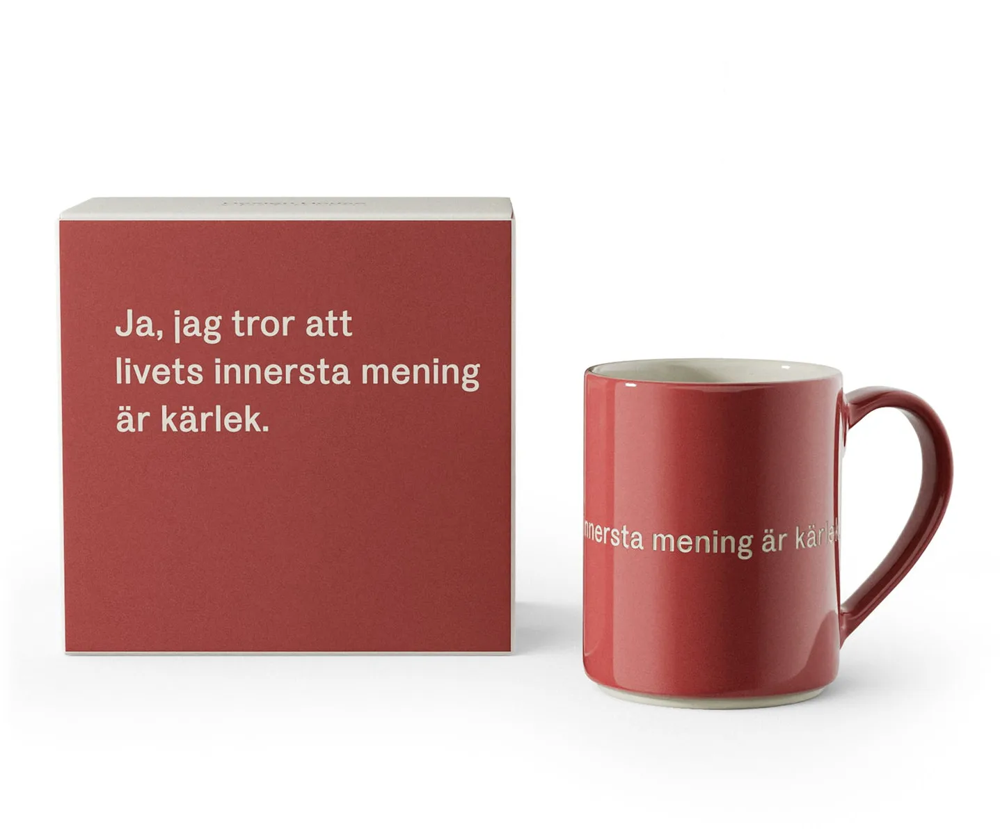 Astrid Lindgren 马克杯, ja, jag tror att livets…, Swedish text Design House Stockholm
