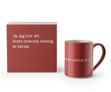 Astrid Lindgren 马克杯, ja, jag tror att livets… - Swedish text - Design House Stockholm