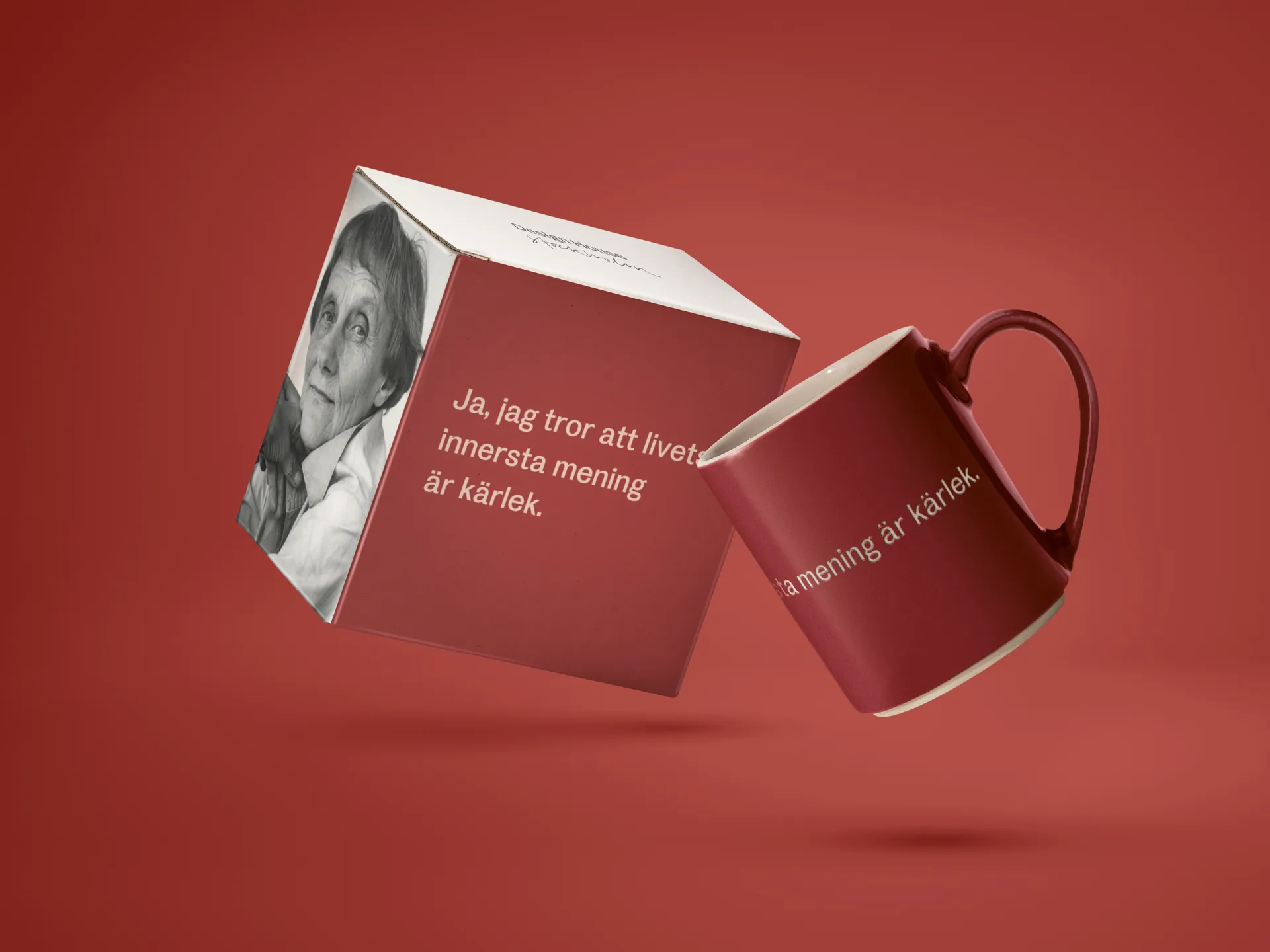 Astrid Lindgren 马克杯 ja, jag tror att livets…, 瑞典语文字款 Design House Stockholm