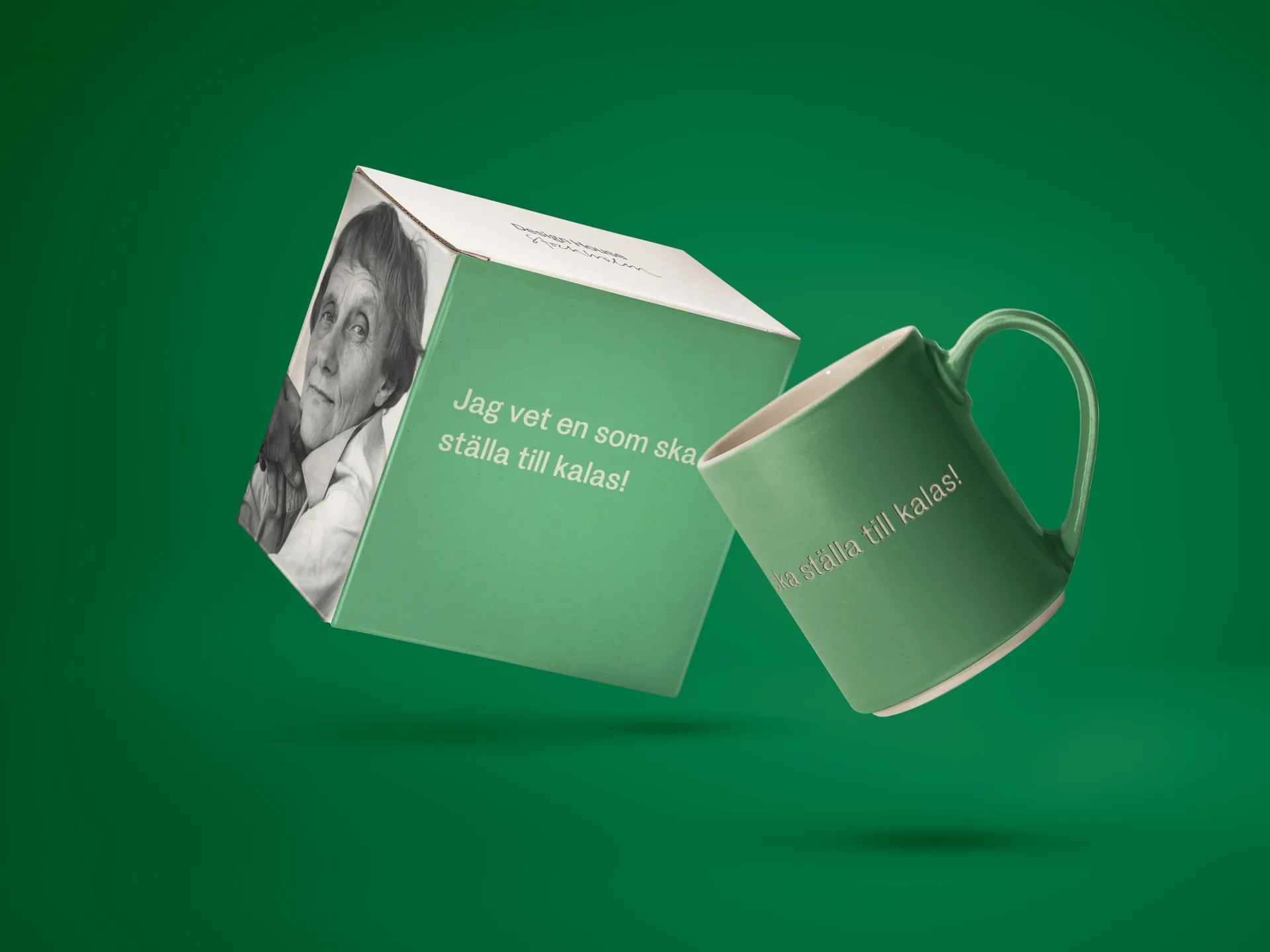 Astrid Lindgren 马克杯 jag vet en som ska…, 瑞典语文字款 Design House Stockholm