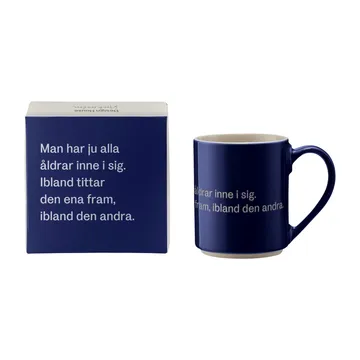 Astrid Lindgren 马克杯 man har ju alla åldrar - 瑞典语文字 - Design House Stockholm