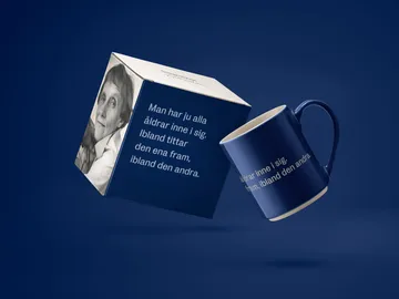 Astrid Lindgren 马克杯 man har ju alla åldrar - 瑞典语文字 - Design House Stockholm
