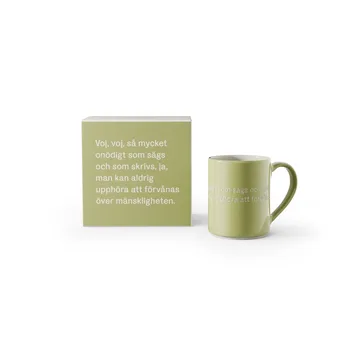 Astrid Lindgren马克杯 Oh, oh, so much unnecessary.. - 瑞典语文字 - Design House Stockholm