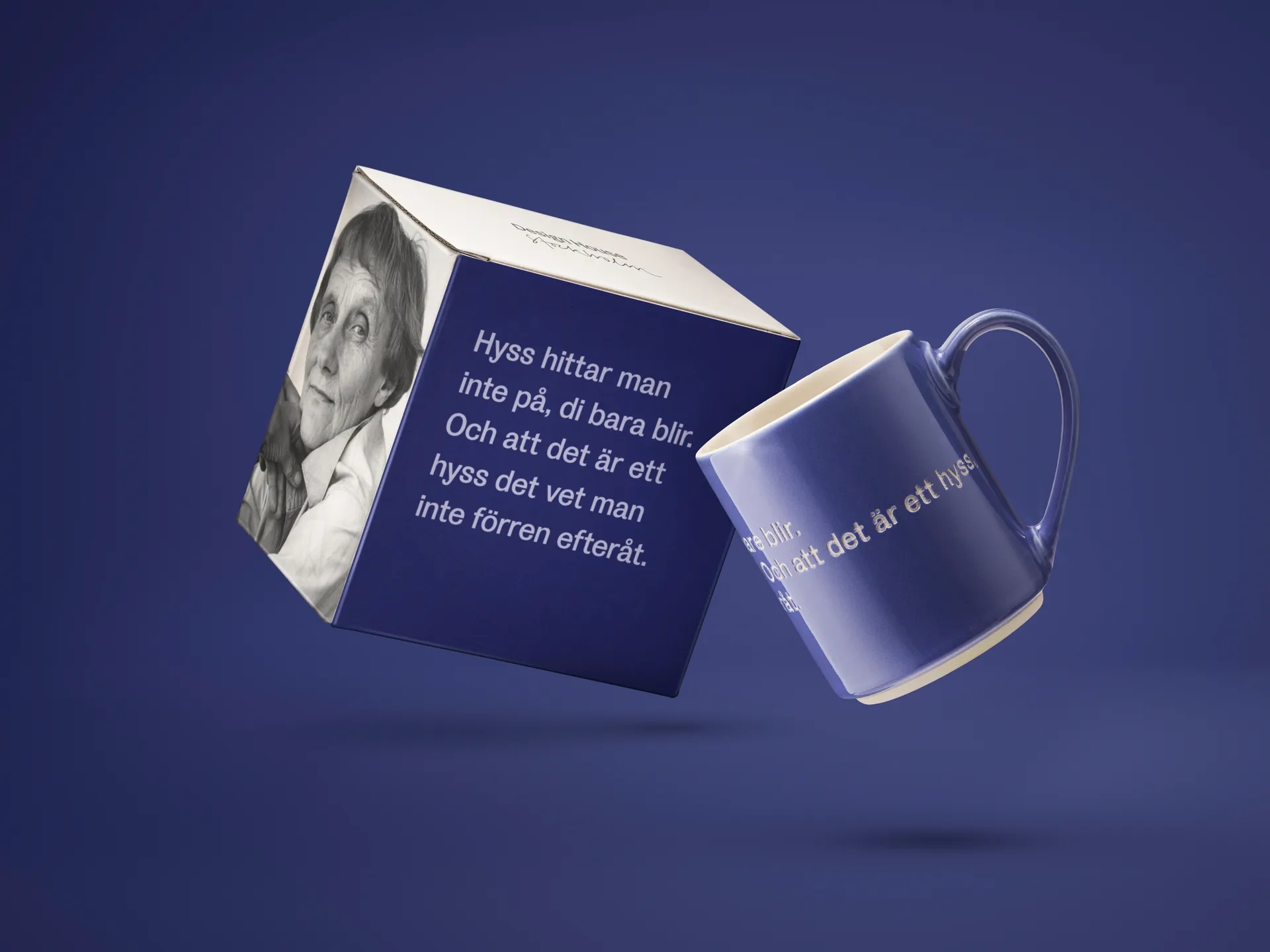 Astrid Lindgren 马克杯 S'not something you plan, 瑞典蓝 Design House Stockholm