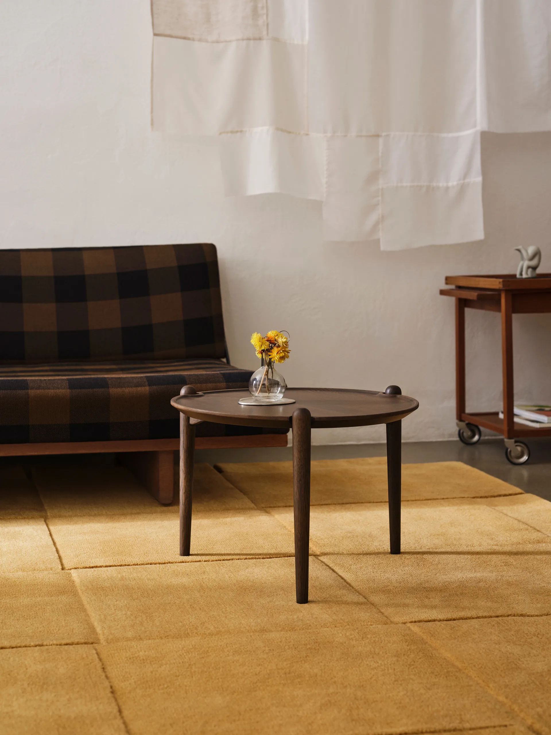 Basket 黄赭石色地毯, 180x180cm Design House Stockholm