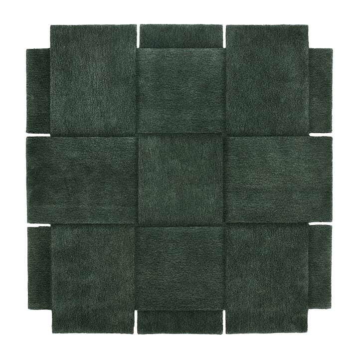 Basket 地毯, green - 180x180 cm - Design House Stockholm