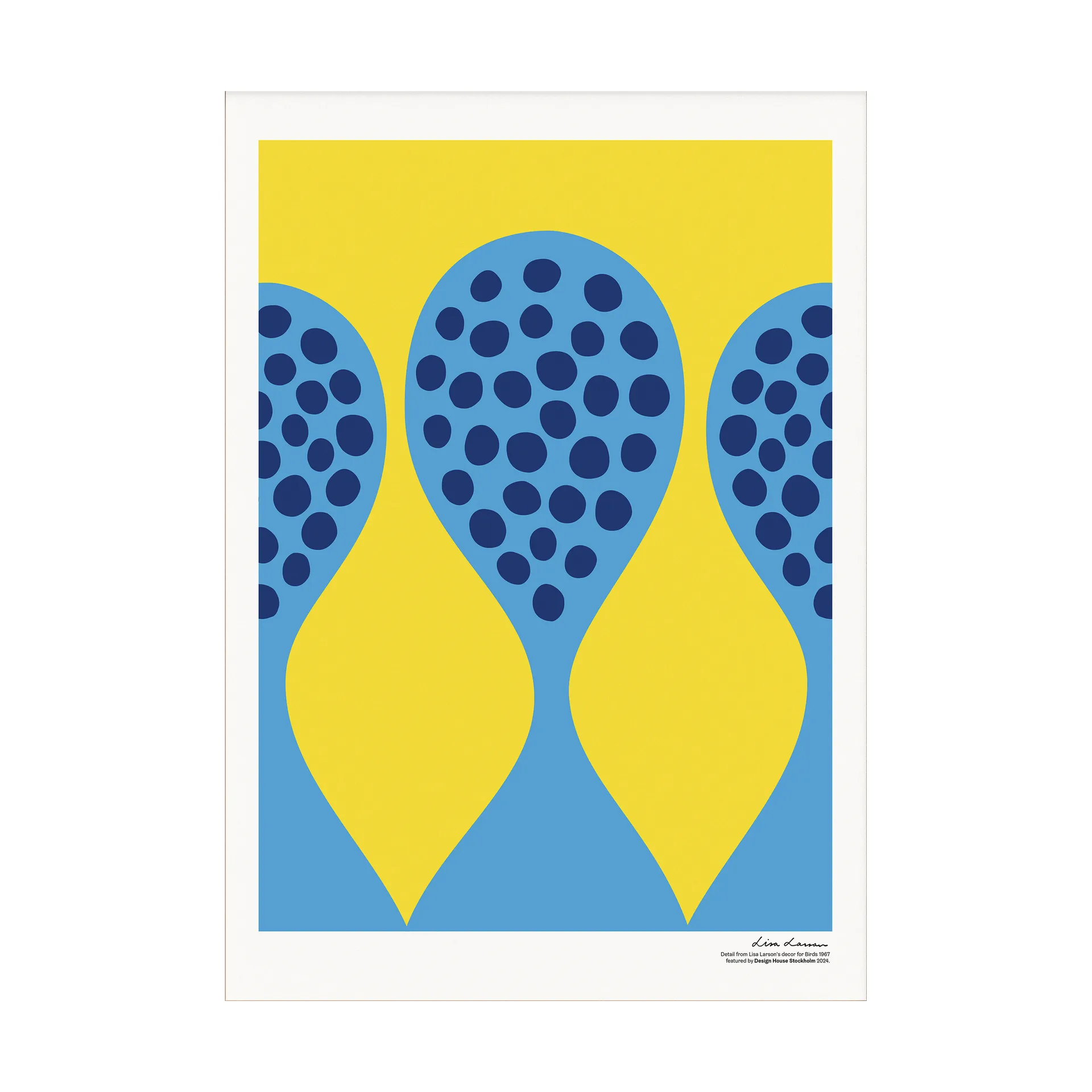 Birds 1967 海报 50x70 cm, No. 5 Design House Stockholm