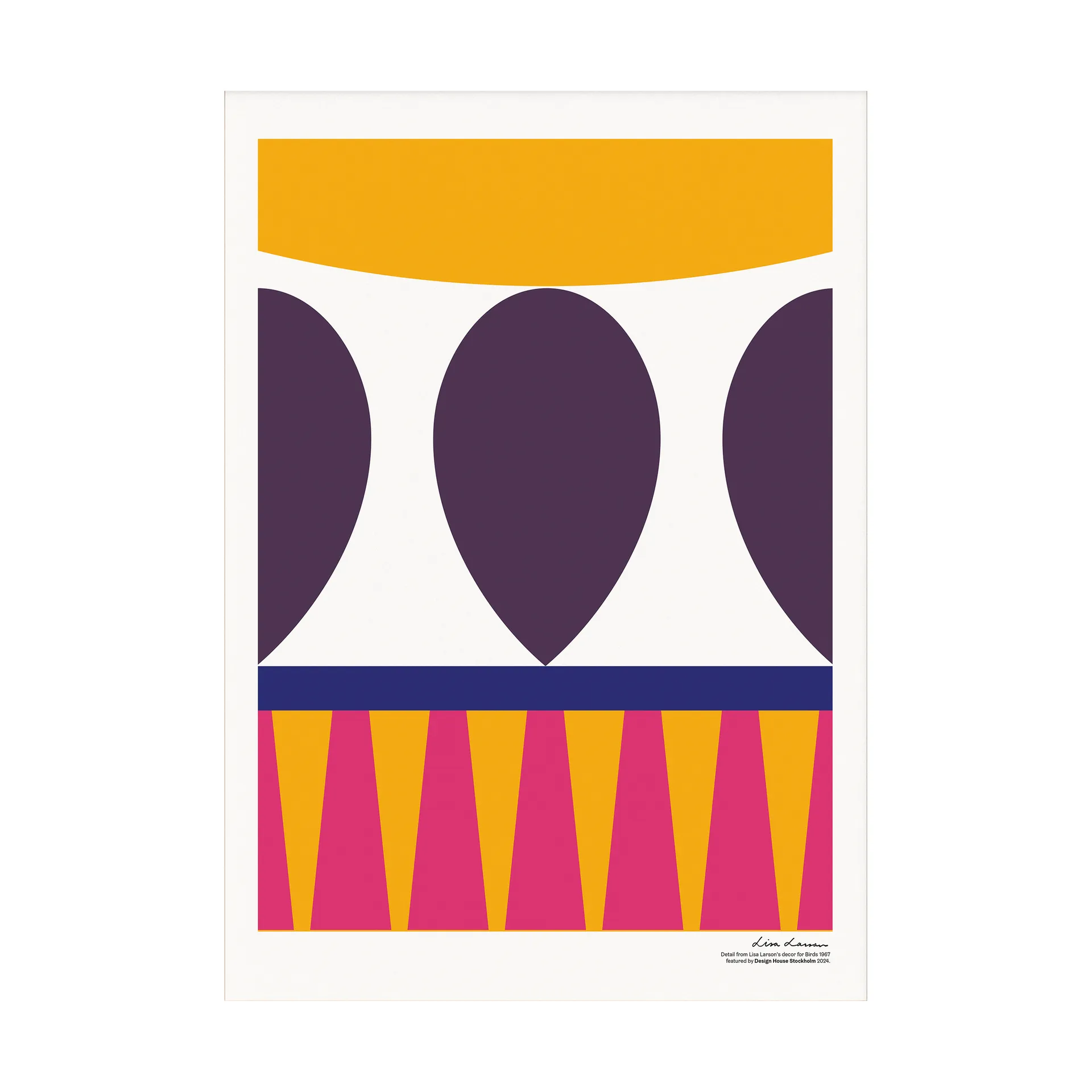 Birds 1967 海报50x70cm, 1号 Design House Stockholm