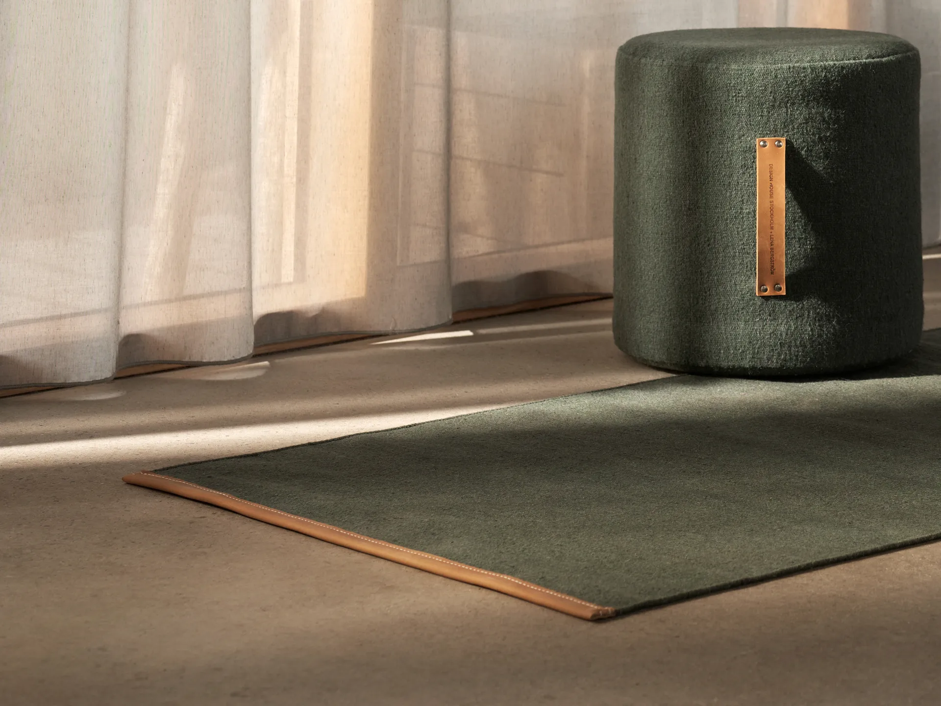 Björk 地毯 green, 70x130 cm Design House Stockholm