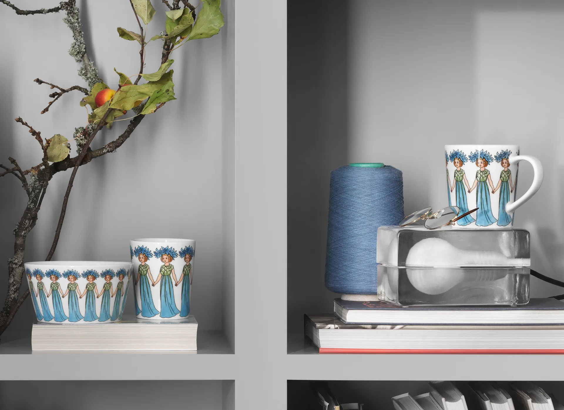 Blåklint 马克杯 with handle, 40 cl Design House Stockholm