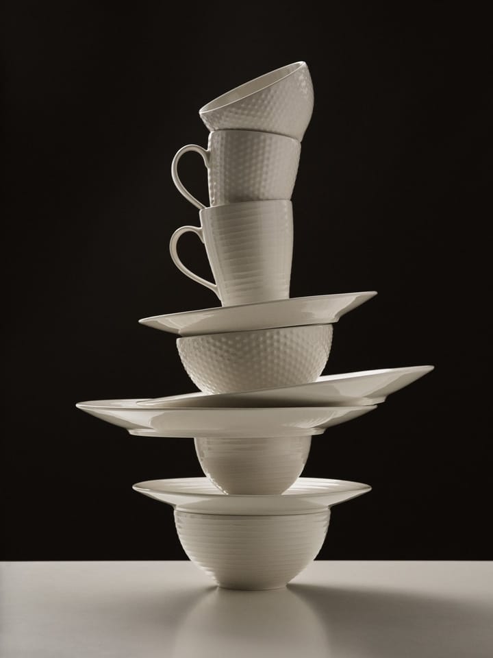 Blond dinner 盘子 28 cm, stripe 白色 Design House Stockholm