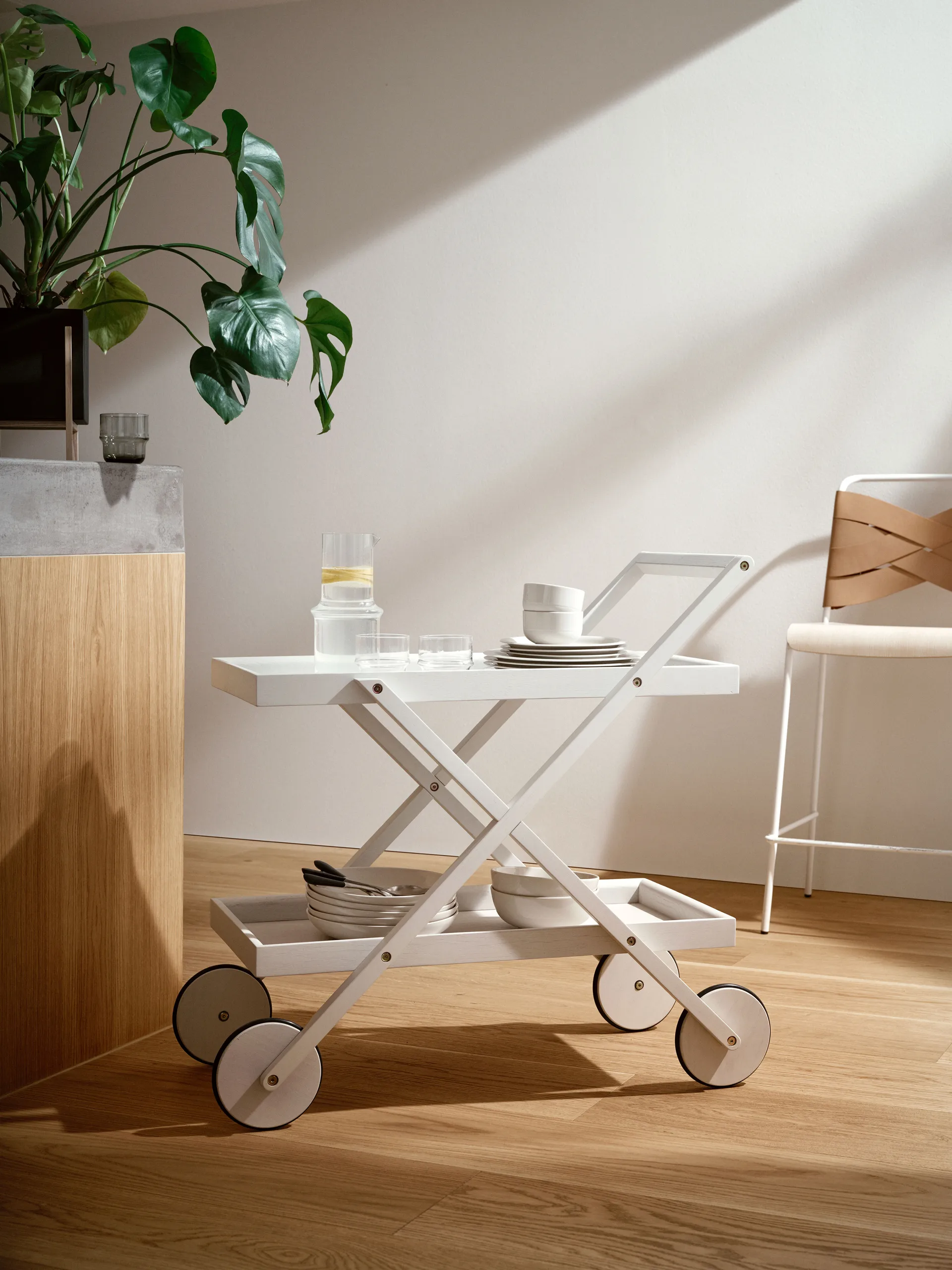 Exit serving trolley, 白色 Design House Stockholm