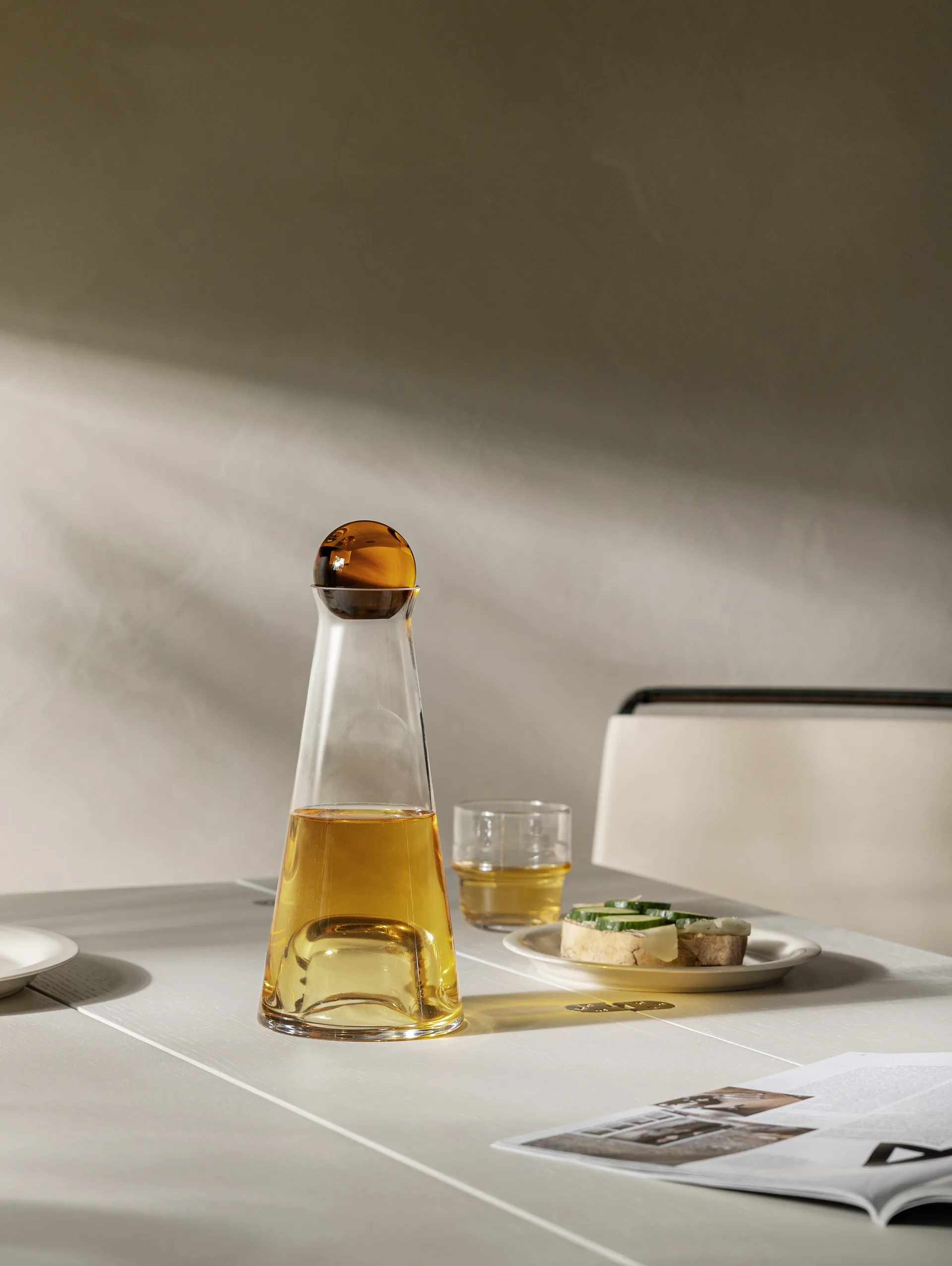 Fia冷水壶, 琥珀色_透明色 Design House Stockholm