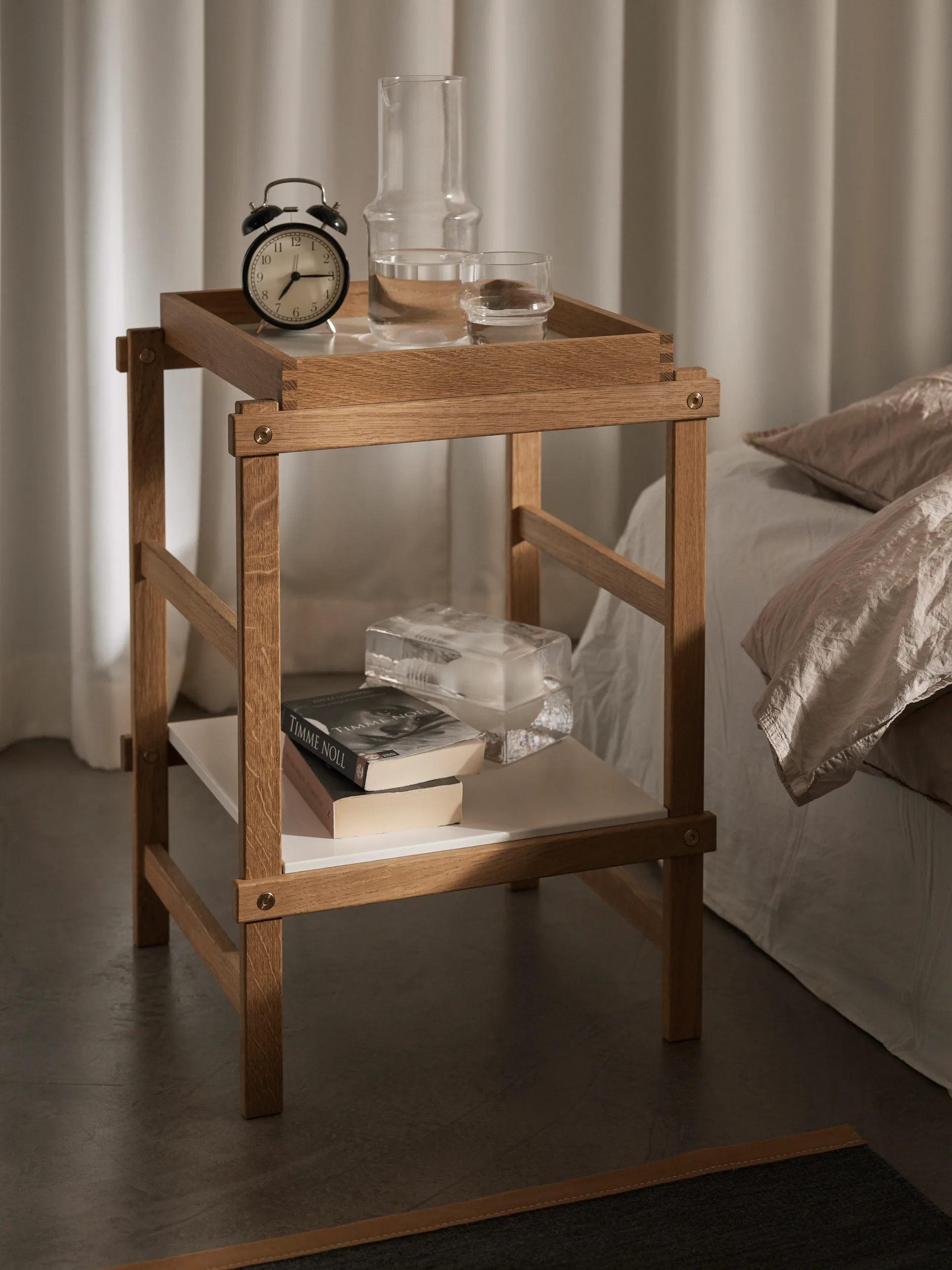 Frame shelf S 58 cm, oak-白色 Design House Stockholm