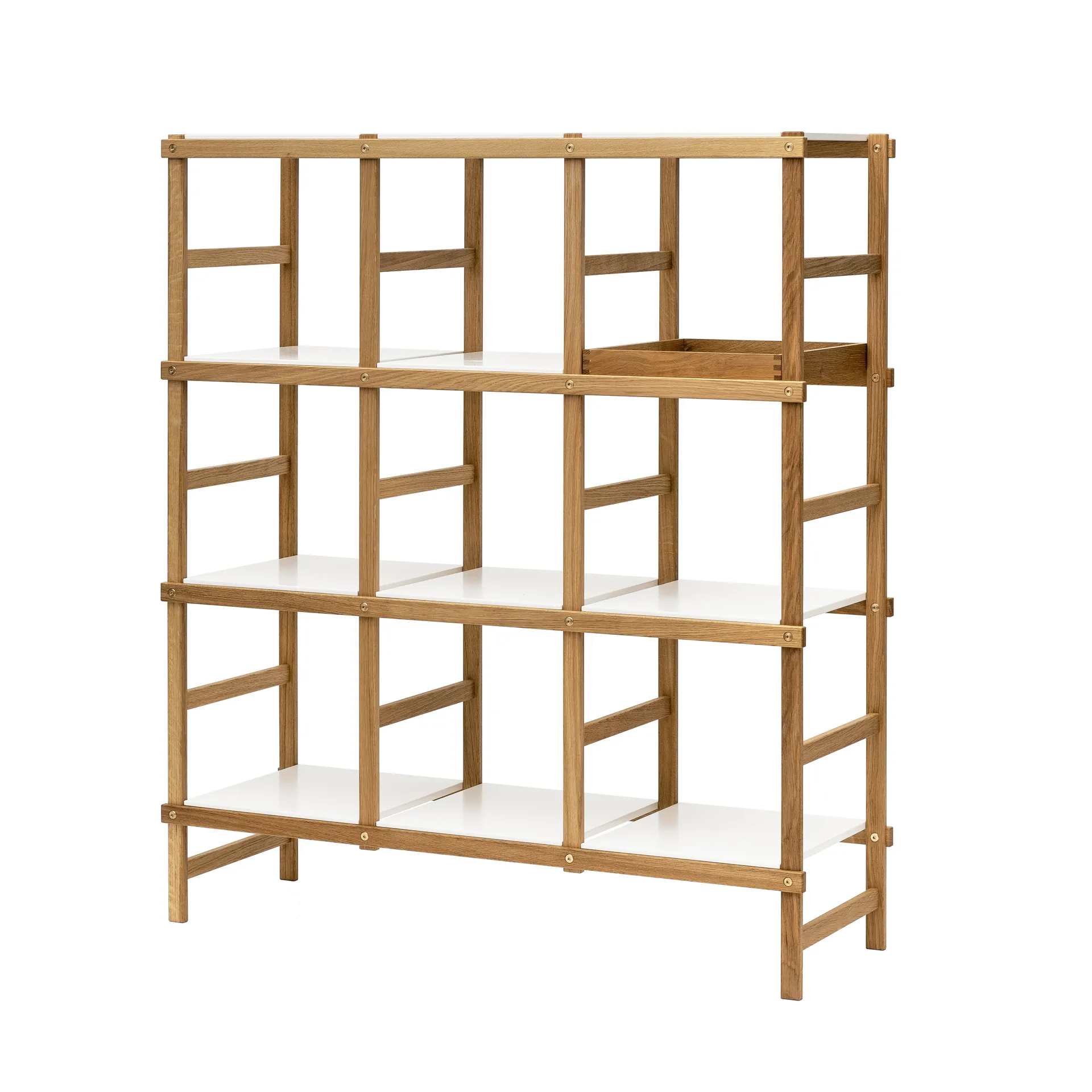 Frame shelfhigh, oak-白色 Design House Stockholm