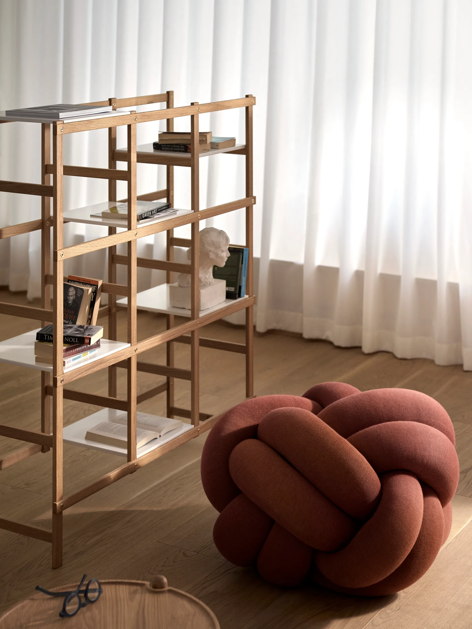 Frame shelfhigh, oak-白色 Design House Stockholm