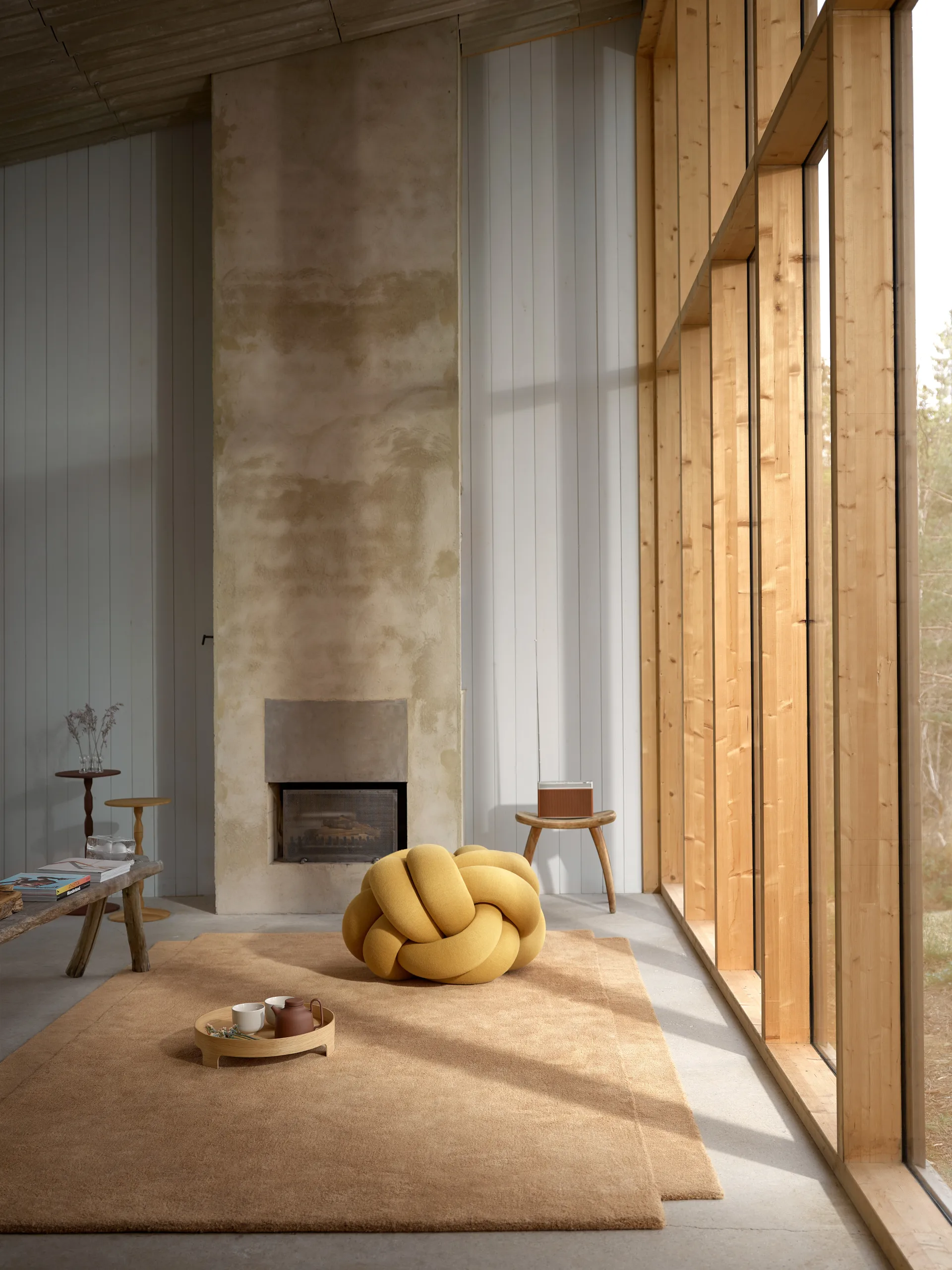 Knot 靠枕|靠垫 XL, 黄色 Design House Stockholm