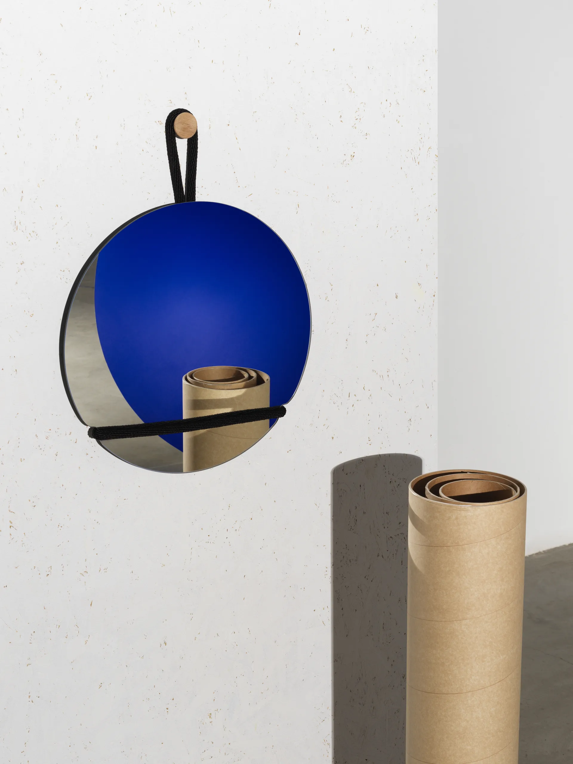 Lasso 圆形镜子, 透明_黑色 Design House Stockholm