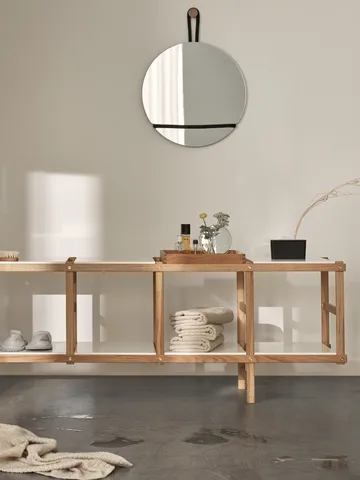 Lasso 圆形镜子 - 透明_黑色 - Design House Stockholm