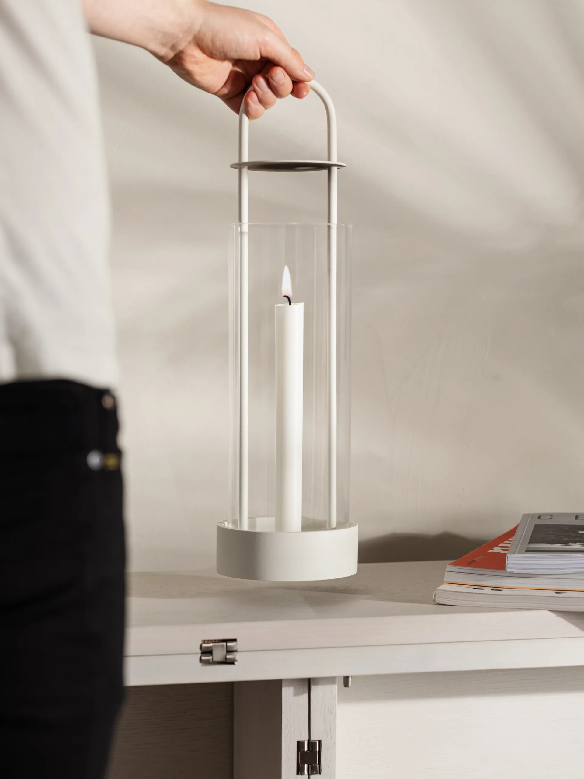 Lotus hurricane lantern, 白色 Design House Stockholm