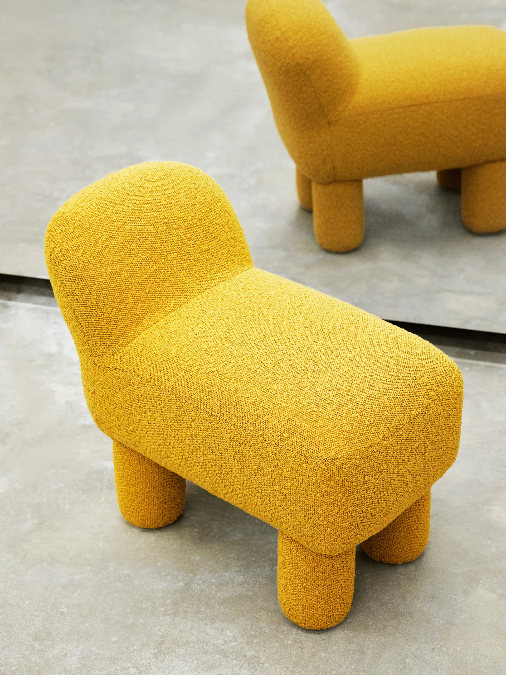 Lulu sit pouf 36x65 cm, 黄色 Design House Stockholm