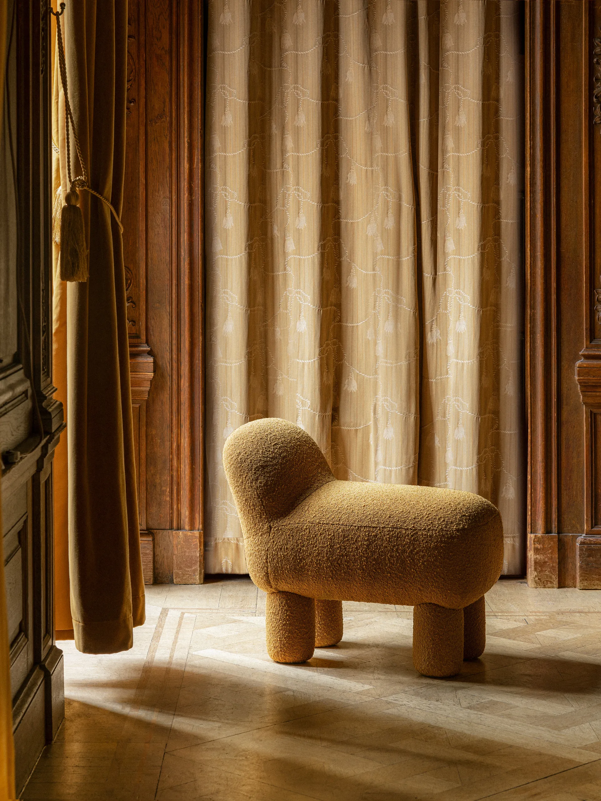 Lulu sit pouf 36x65 cm, 黄色 Design House Stockholm