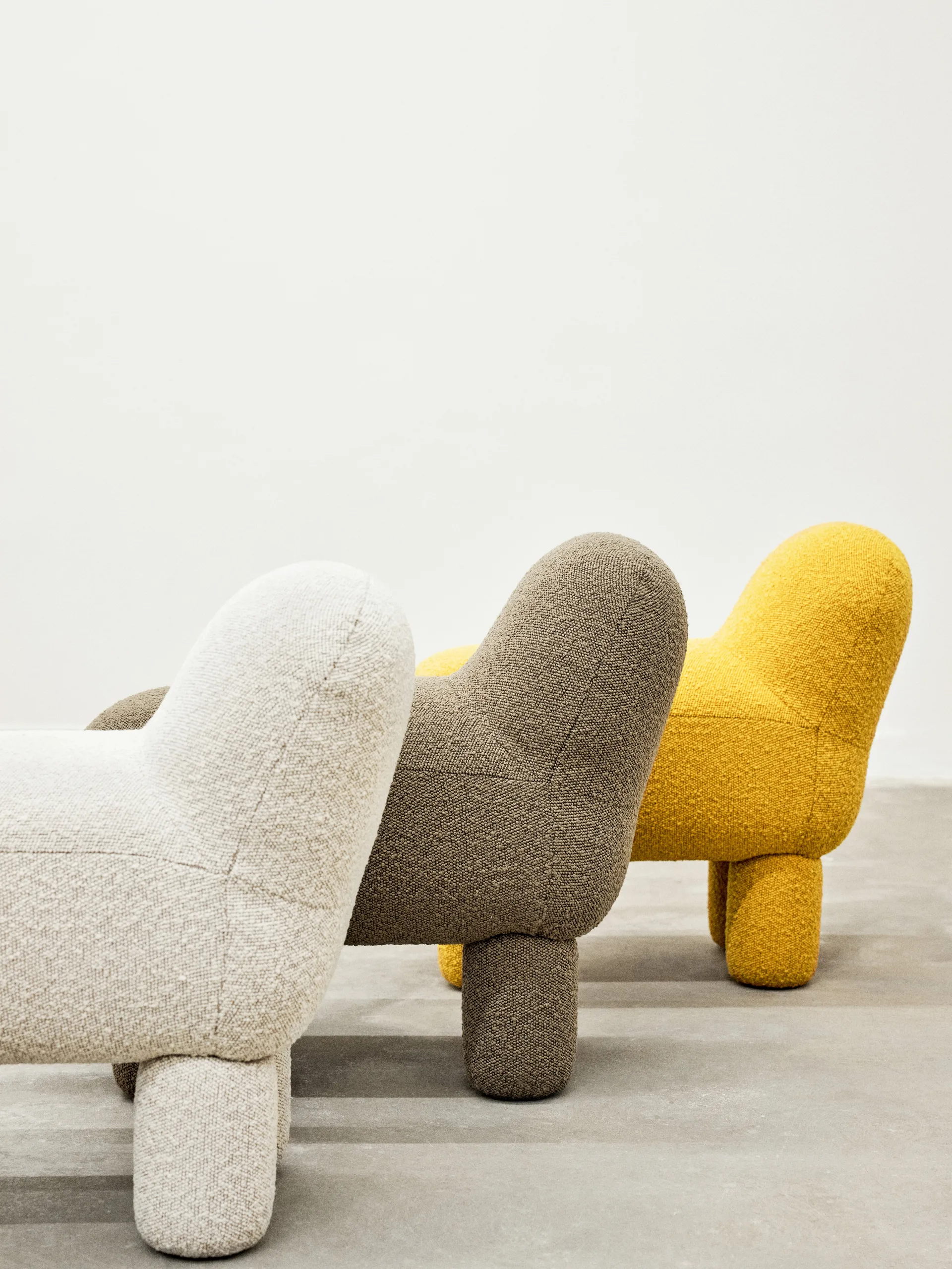 Lulu sit pouf 36x65 cm, 黄色 Design House Stockholm
