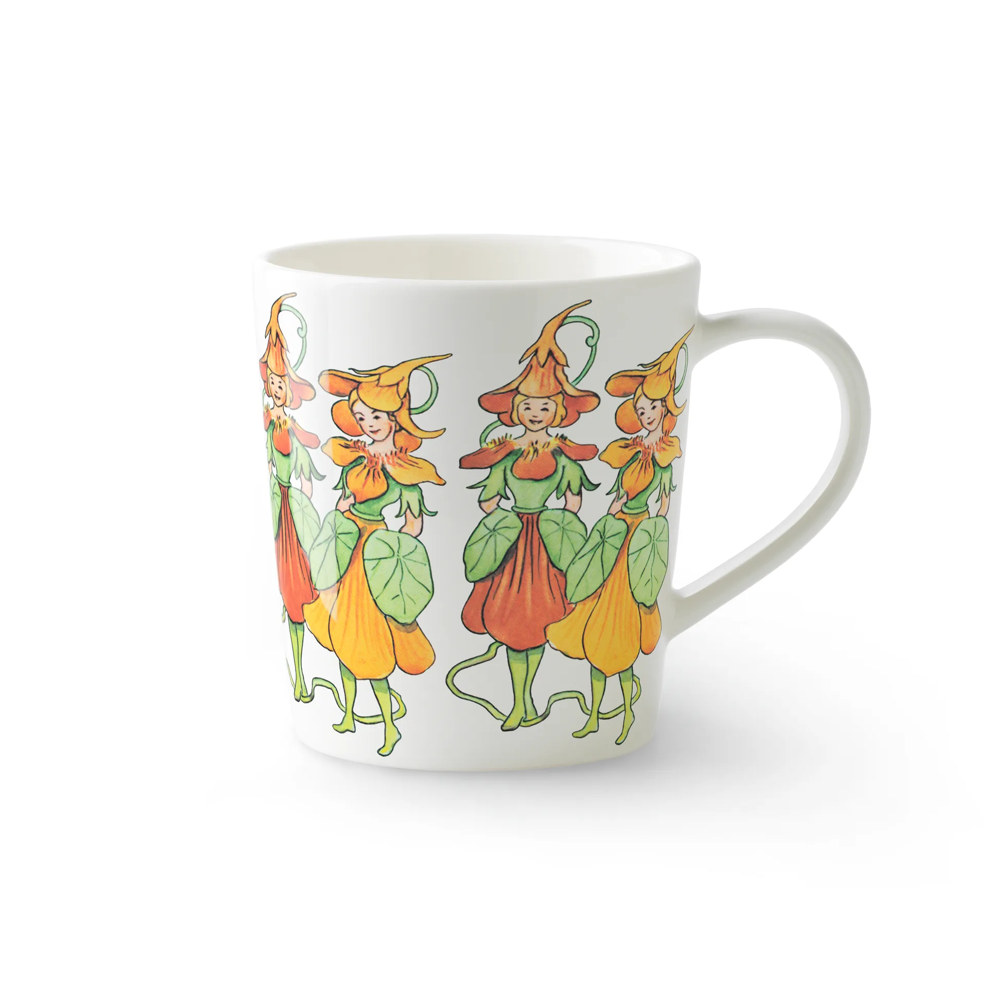Nasturtium 带柄马克杯400ml, 白色 Design House Stockholm