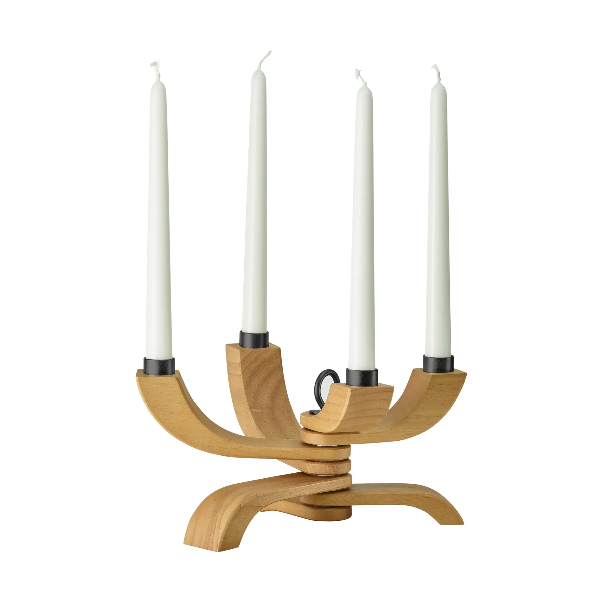 Nordic Light 四臂烛台, oak Design House Stockholm
