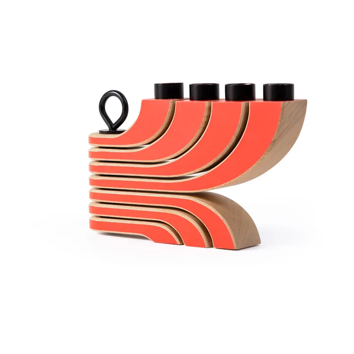 Nordic Light 四臂烛台 - 红色 - Design House Stockholm