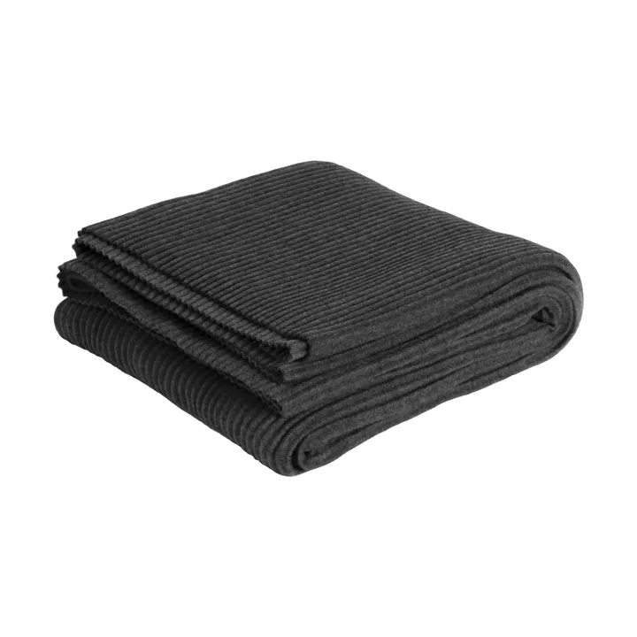 Pleece 毯子 140x160 cm - Dark grey - Design House Stockholm