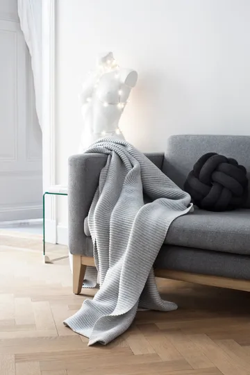 Pleece 盖毯140x160cm - 浅灰色 - Design House Stockholm