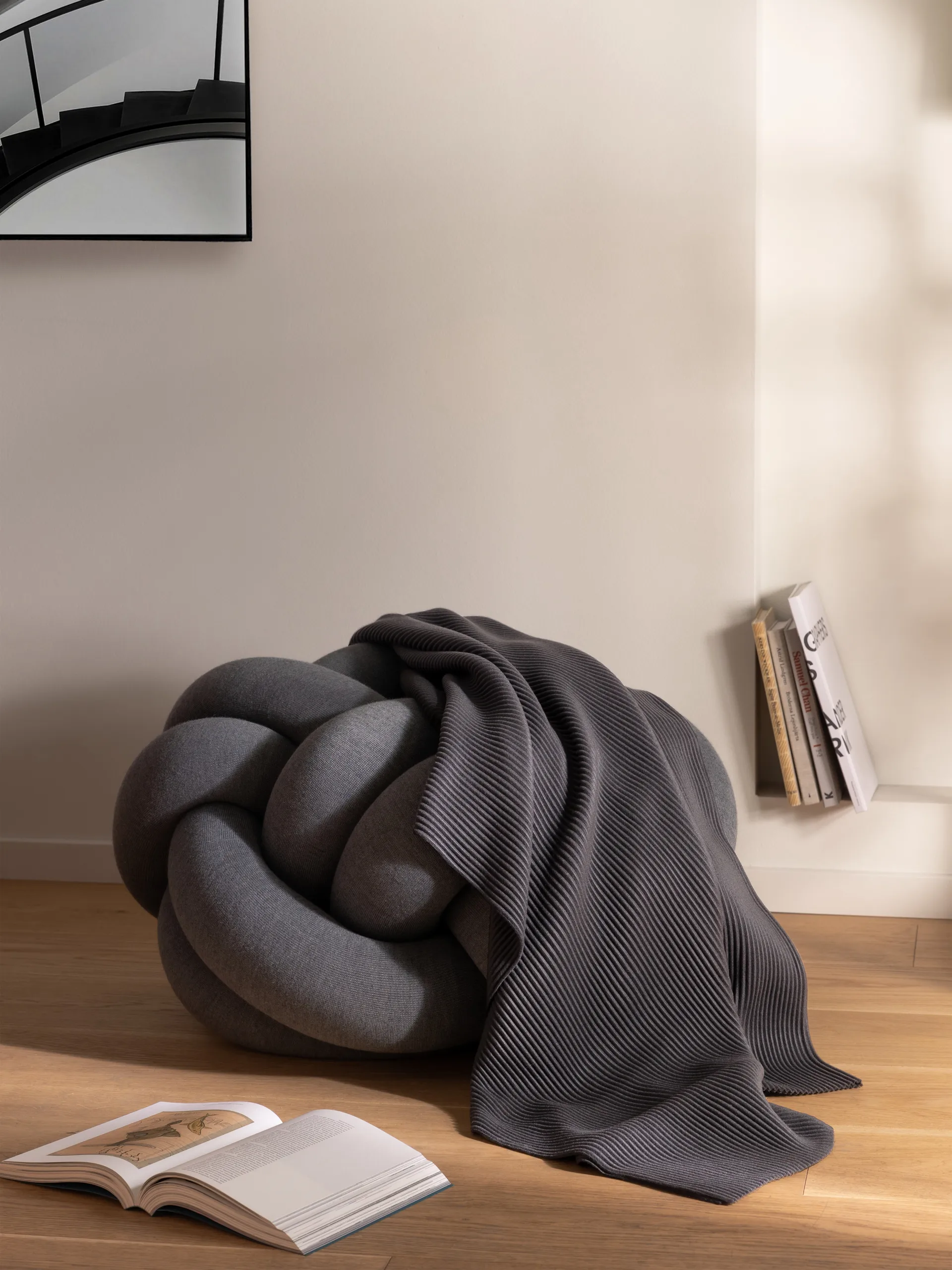 Pleece 盖毯140x160cm, 深灰色 Design House Stockholm