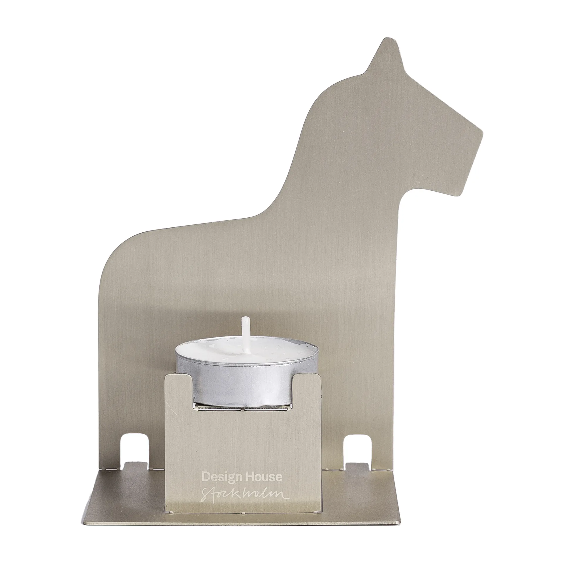 Pop-up 烛台/茶灯台 dala horse, 不锈钢 Design House Stockholm