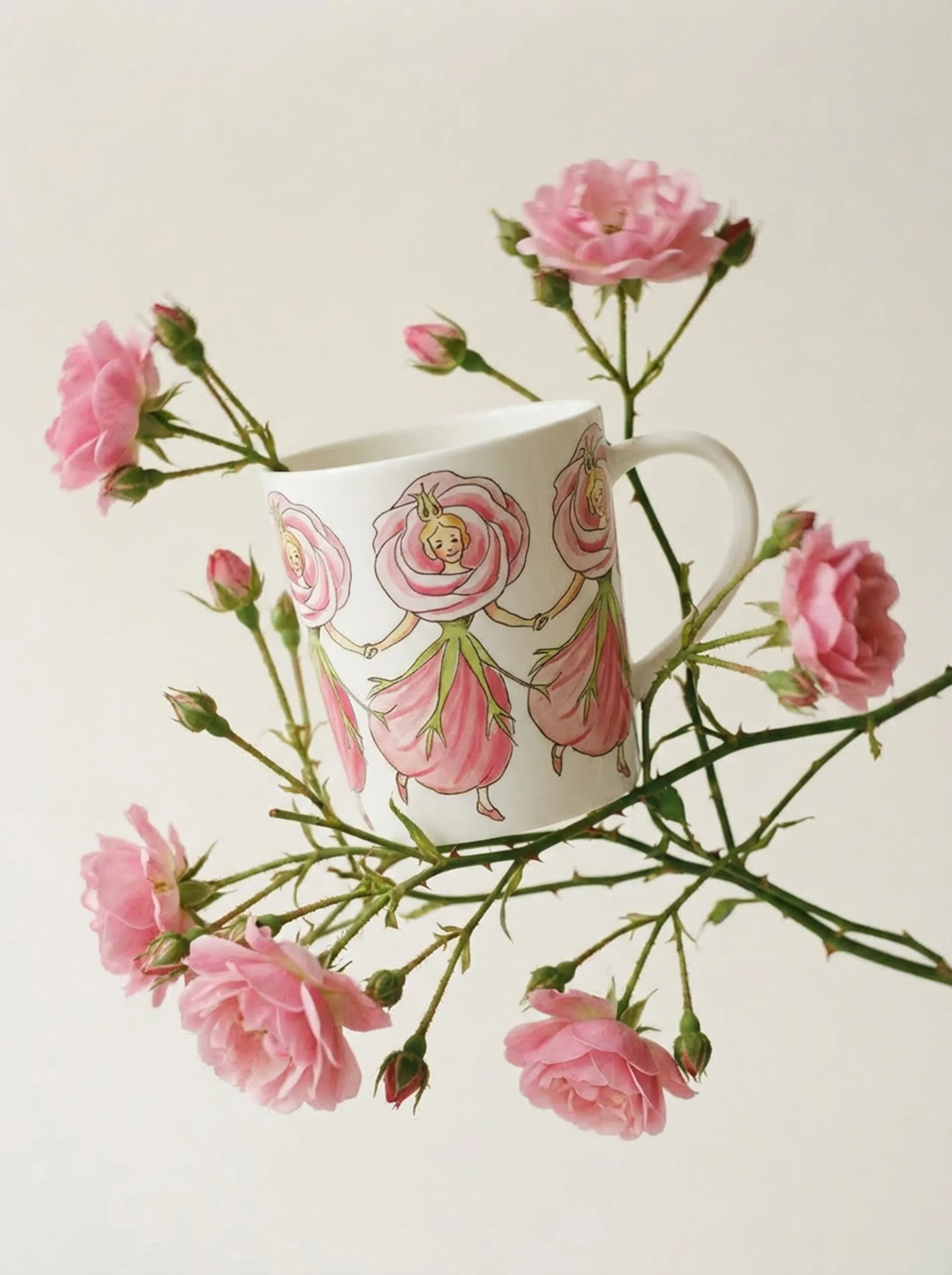 Rose 马克杯 带把手, 40 cl Design House Stockholm