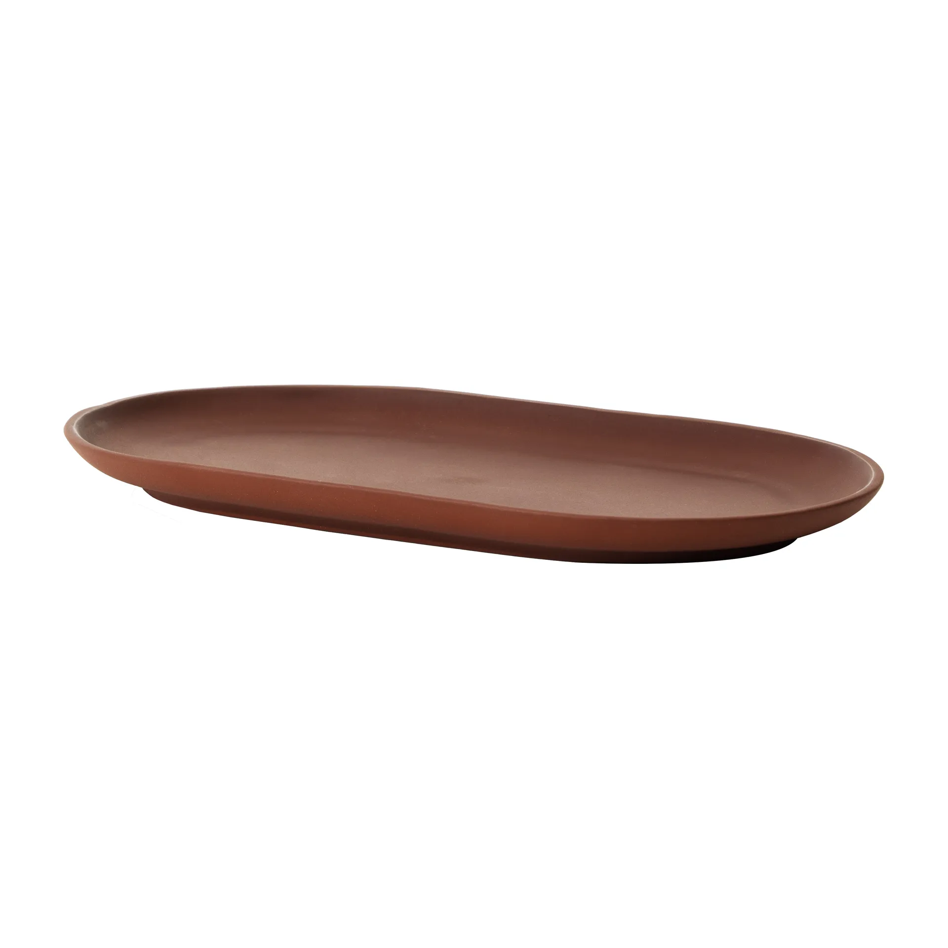 Sand 椭圆形盘 12.5x20cm, 红色陶土 Design House Stockholm