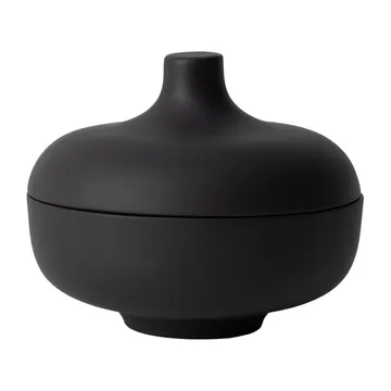 Sand 带盖碗 中号 Ø12cm - 黑色陶土 - Design House Stockholm