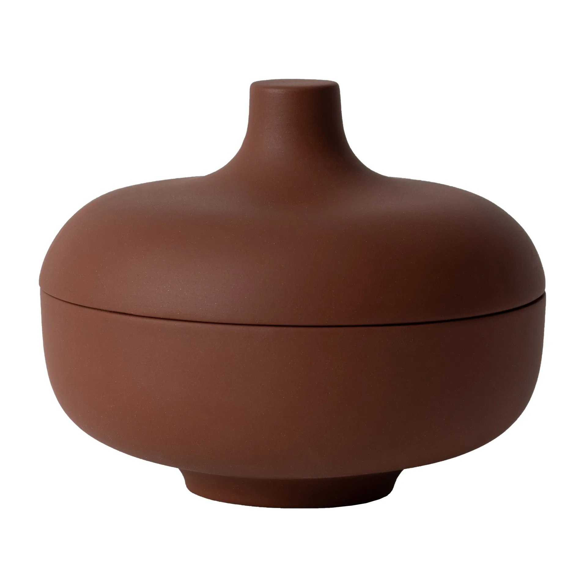 Sand 带盖碗 中号 Ø12cm, 红色陶土 Design House Stockholm