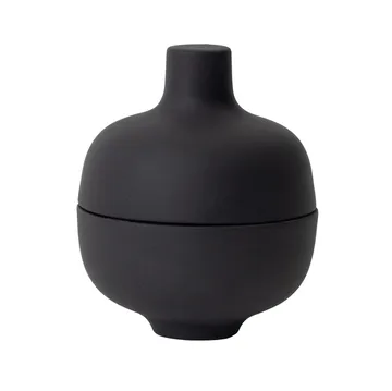 Sand 带盖碗 小号 Ø8.2cm - 黑色陶土 - Design House Stockholm