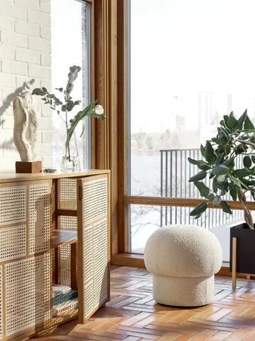 Uno 蒲团Ø50cm - 奶油色 - Design House Stockholm
