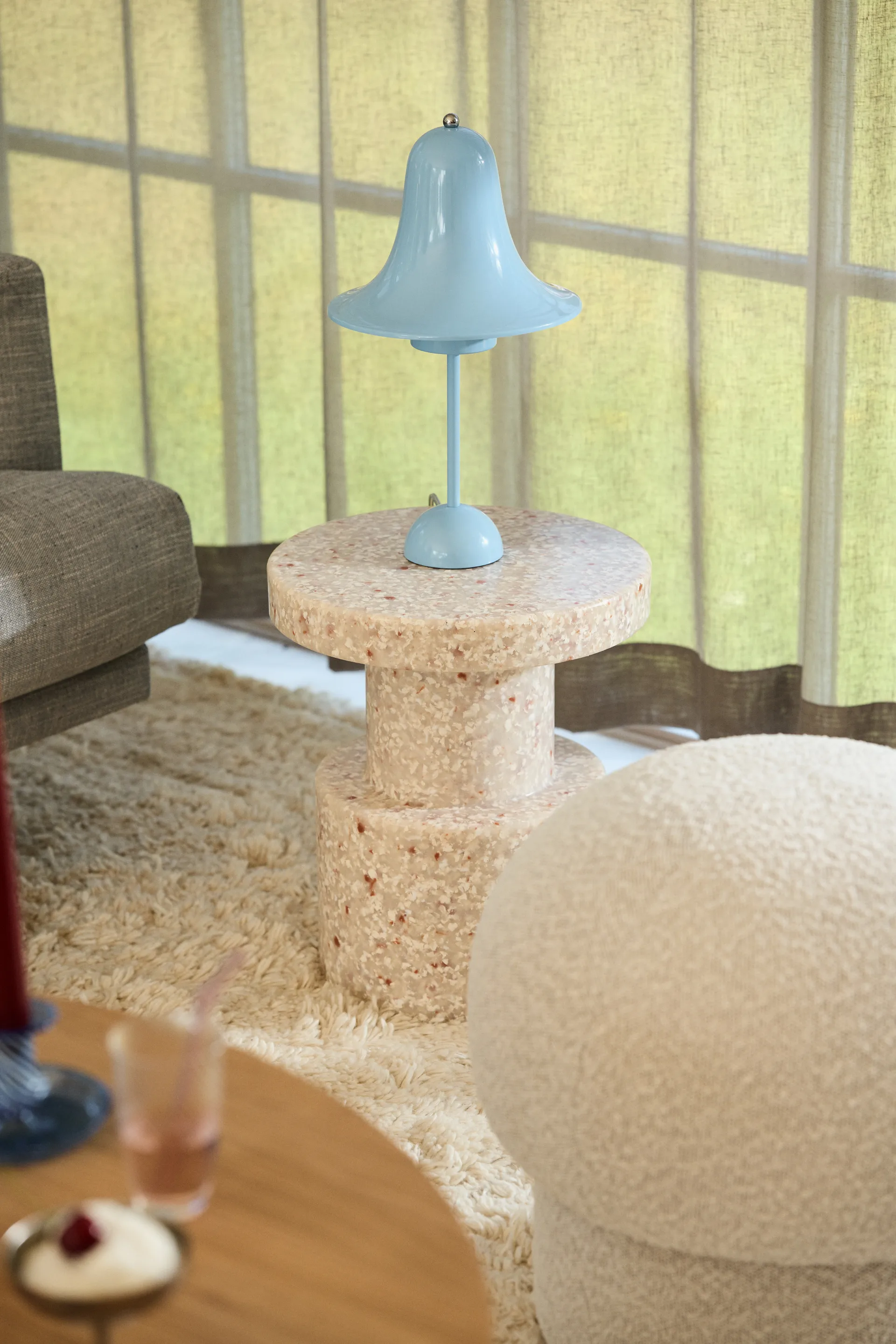 Uno 蒲团Ø50cm, 奶油色 Design House Stockholm