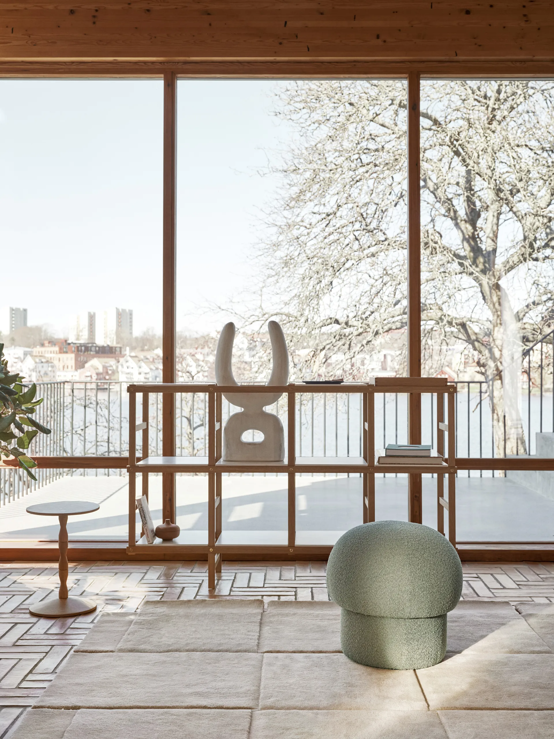 Uno 蒲团Ø50cm, 绿色 Design House Stockholm
