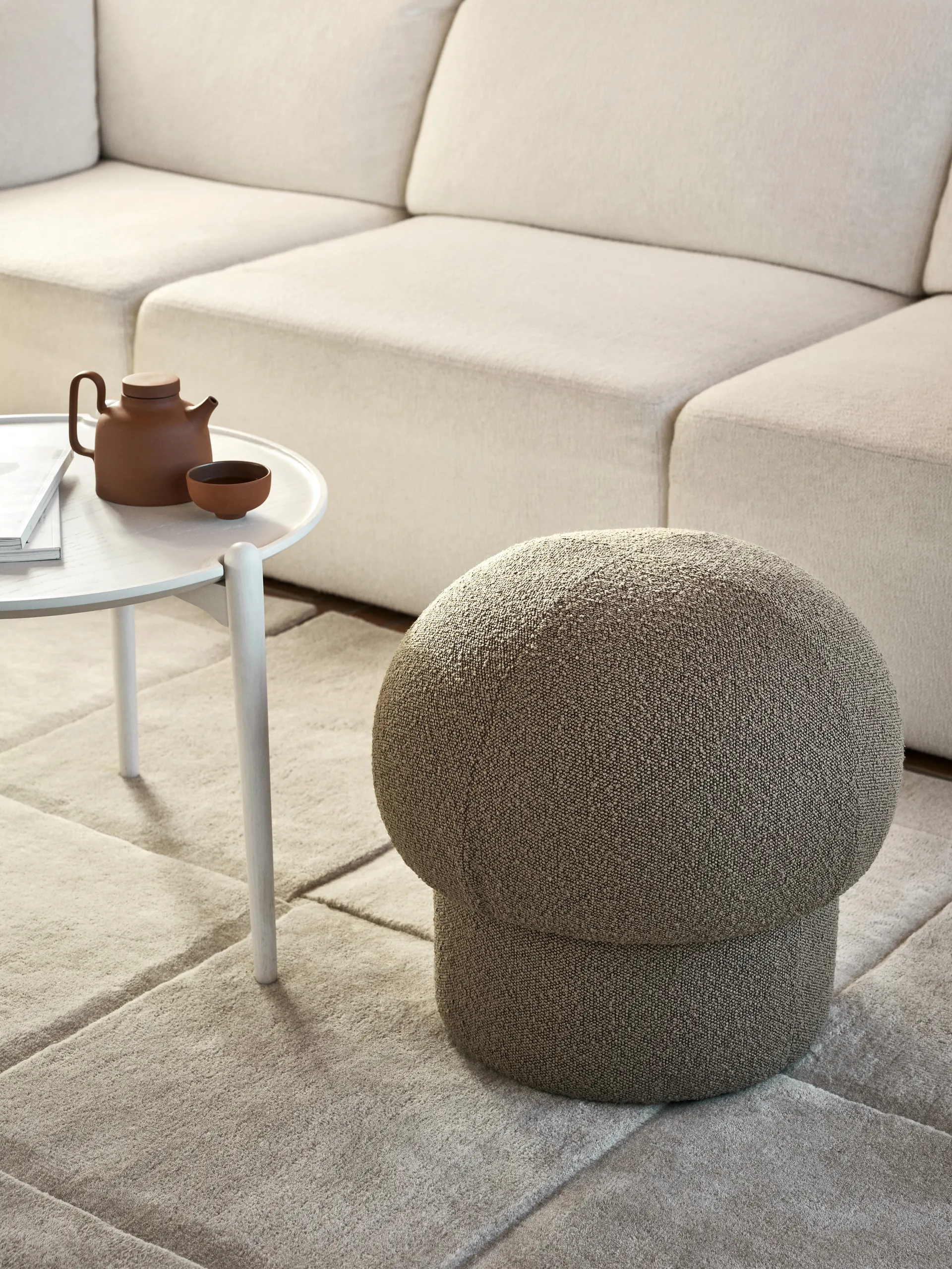 Uno pouf Ø50 cm, 褐色 Design House Stockholm