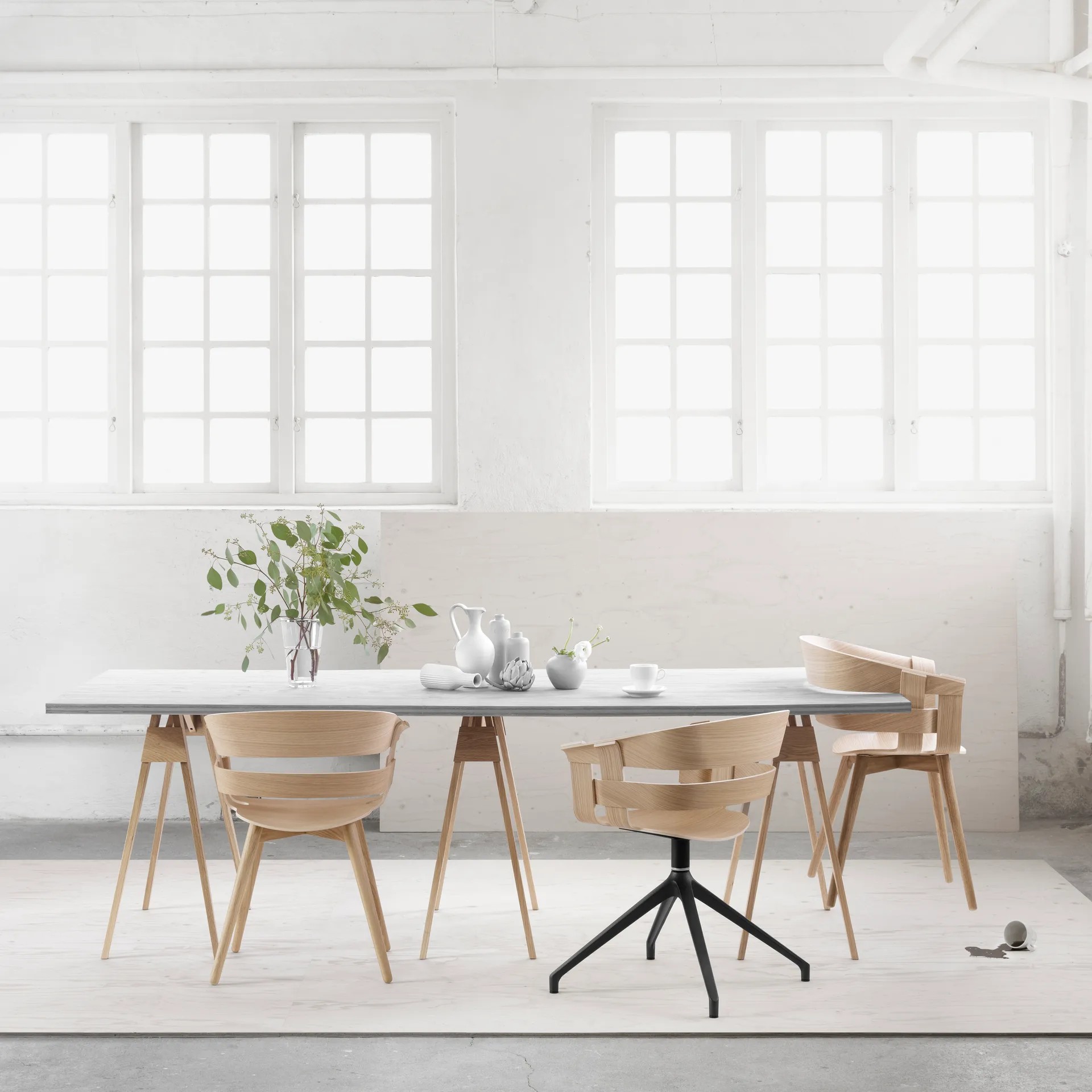 Wick Chair 椅子, 橡木_橡木支腿 Design House Stockholm