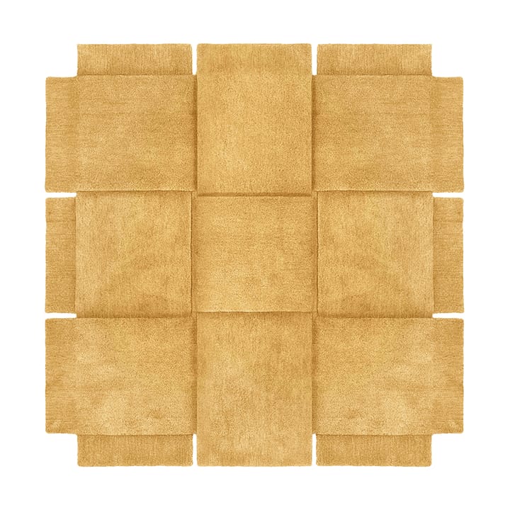 篮子 地毯 yellow ochre - 180x180 cm - Design House Stockholm
