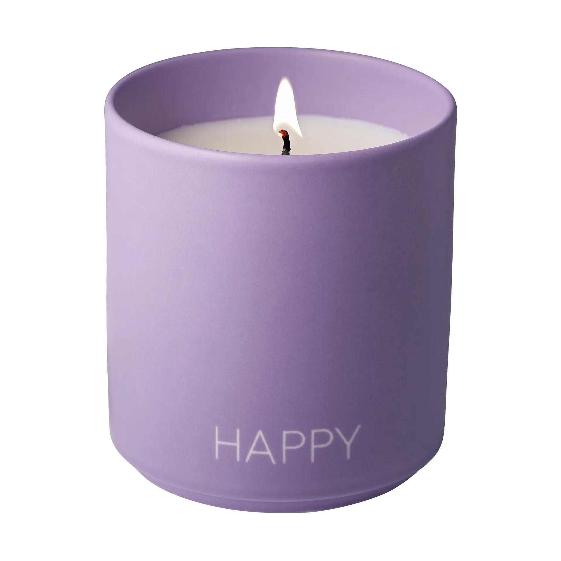 大号香薰蜡烛Ø8cm, Happy-紫色 Design Letters