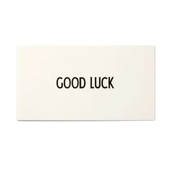 AJ Vintage ABC card - Good Luck - Design Letters