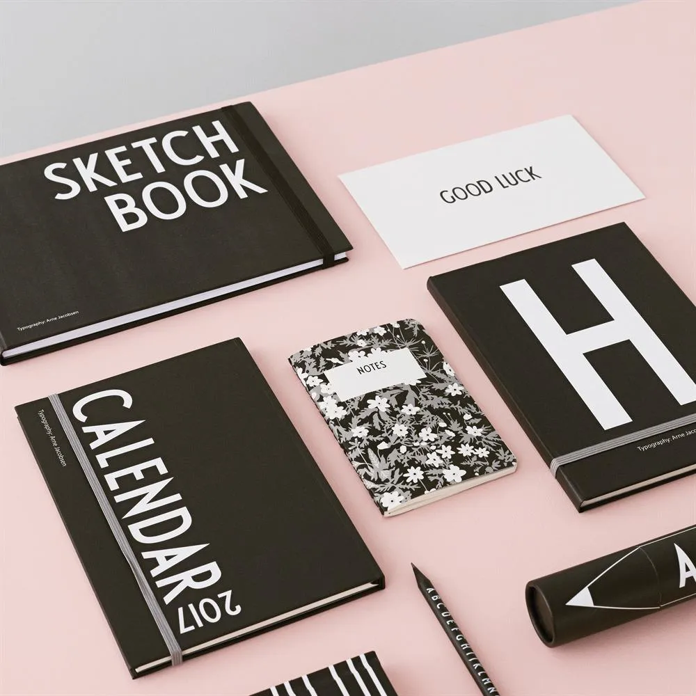 AJ Vintage ABC card, Good Luck Design Letters