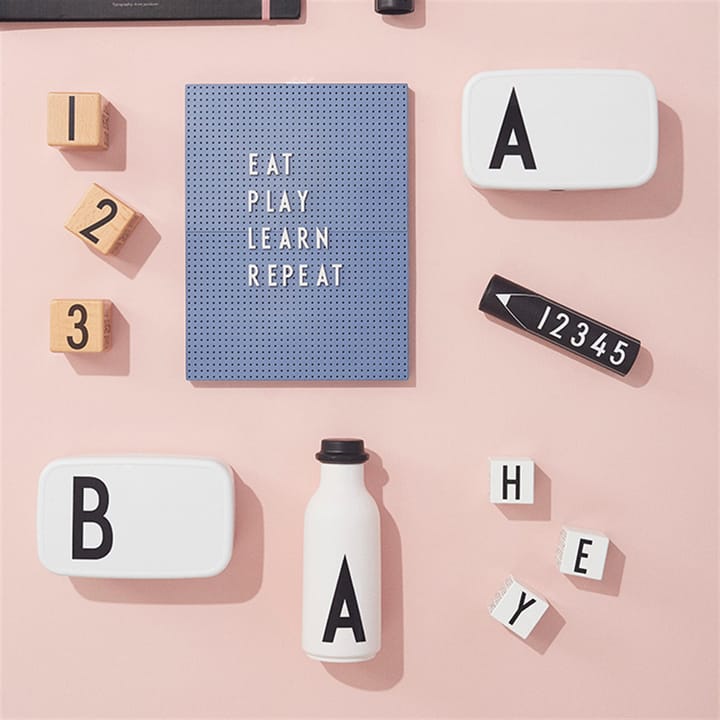 AJ Vintage thermos, H Design Letters